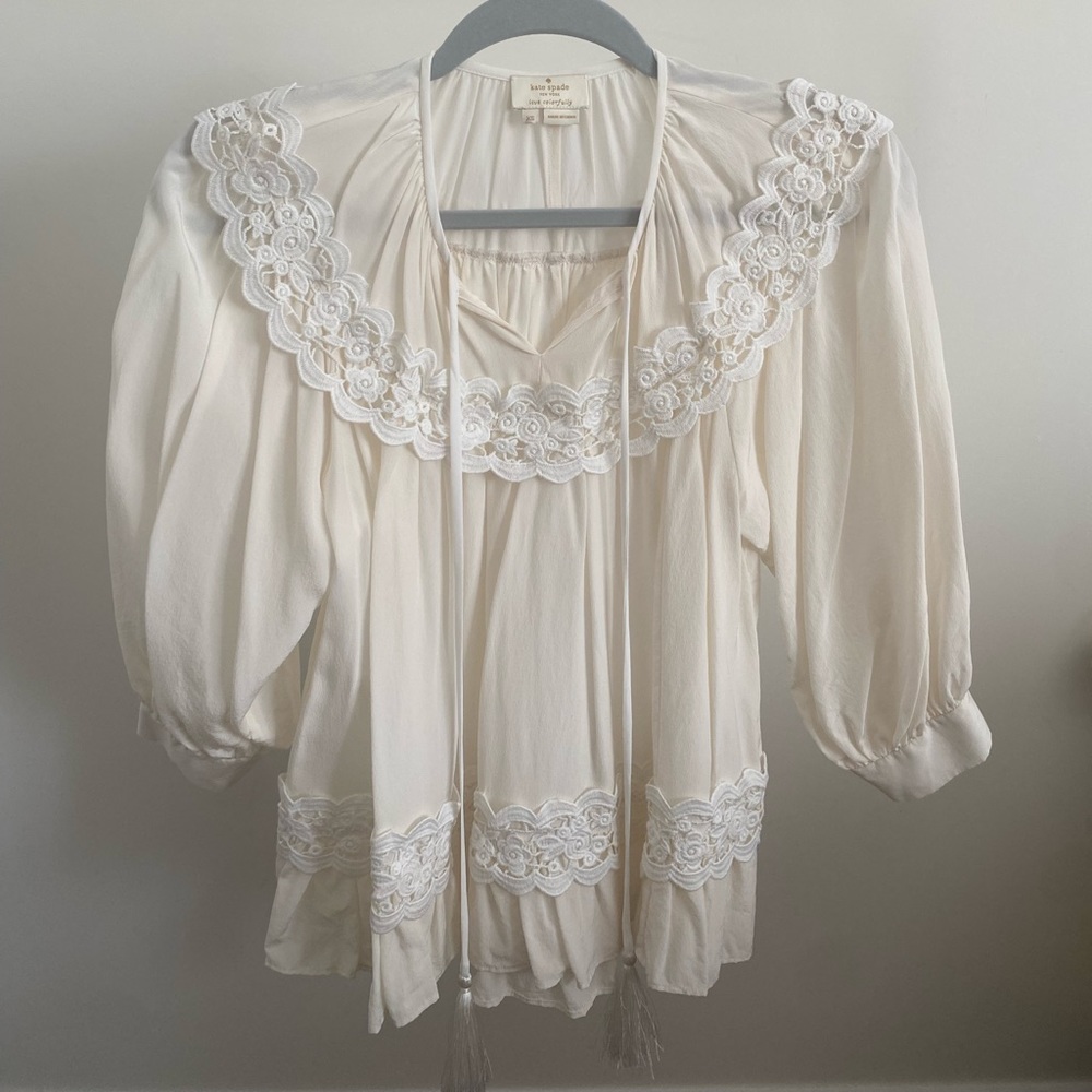 KATE SPADE BLOUSE. XS. WORN ONCE.